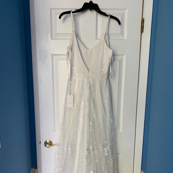 NWT Tara Lauren Carmen Wedding Bridal Dress with Embroidered Tulle - Picture 7 of 15